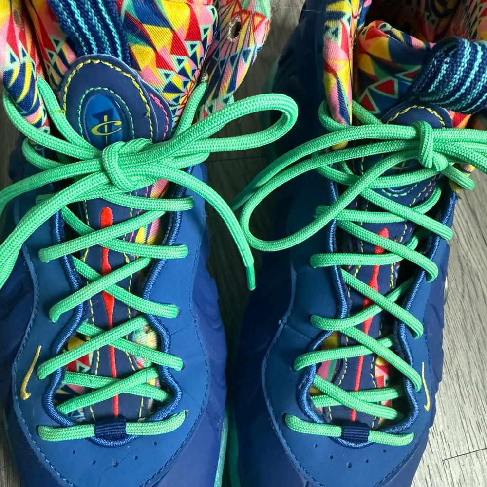 Nike Blue and Green Sneakers
